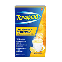 ТераФлю от гриппа и простуды порошок 22.1г 4шт