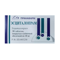 Эсциталопрам таблетки 10мг 30шт