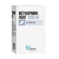 Метформин Лонг таблетки 1000мг 60шт