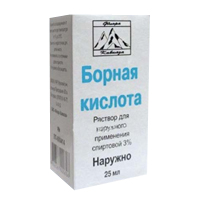 Борная кислота раствор 3% 25мл