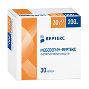 Мебеверин-Вертекс капсулы 200мг 30шт