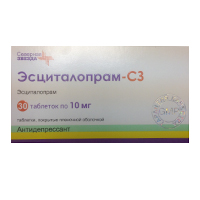 Эсциталопрам-СЗ таблетки 10мг 30шт