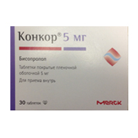 Конкор таблетки 5мг 30шт