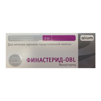 Финастерид-OBL таблетки 5мг 30шт
