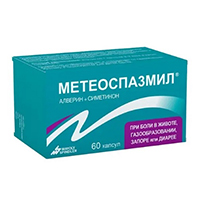 Метеоспазмил капсулы 60мг+300мг 60шт