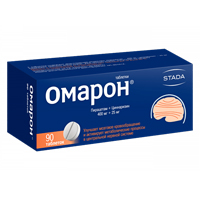 Омарон таблетки 400мг 25мг 90шт