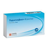 Тадалафил-Ксантис таблетки 5мг 28шт