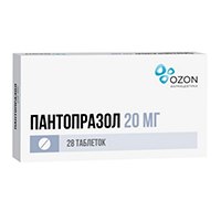Пантопразол таблетки 20мг 28шт