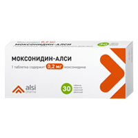 Моксонидин-Алси таблетки 0.2мг 30шт