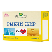 Мирролла Рыбий жир пищевой капсулы 370мг 200шт