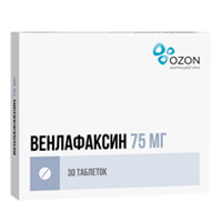 Венлафаксин таблетки 75мг 30шт