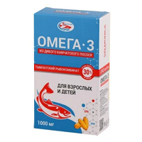 Омега-3 из дикого камчатского лосося для взрослых и детей 42шт