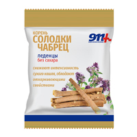 911 Ваша служба спасения Корень солодки, чабрец с витамином С без сахара леденцы 2.5г 50г