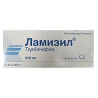 Ламизил таблетки 250мг 14шт