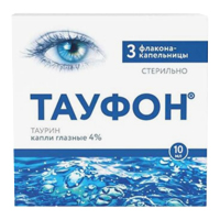 Тауфон капли 4% 10мл 3шт