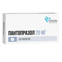 Пантопразол таблетки 20мг 56шт