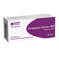 Аторвастатин-ФП таблетки 40мг 30шт