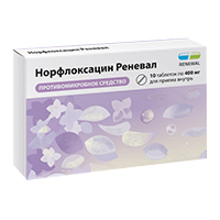 Норфлоксацин Реневал таблетки 400мг 10шт