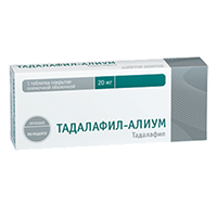Тадалафил-Алиум таблетки 20мг