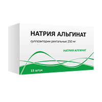 Натрия альгинат суппозитории 250мг 15шт
