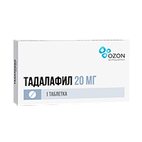 Тадалафил таблетки 20мг