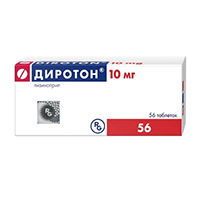 Диротон таблетки 10мг 56шт