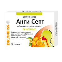 Доктор Тайсс Анги Септ таблетки 12шт