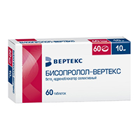 Бисопролол-Вертекс таблетки 10мг 60шт