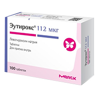Эутирокс таблетки 112мкг 100шт