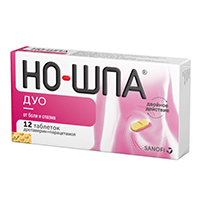 Но-шпа Дуо таблетки 40мг+500мг 12шт