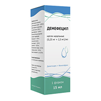 Демефецил капли 0.25+2,5мг/мл 15мл