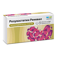 Розувастатин Реневал таблетки 5мг 30шт