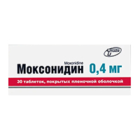 Моксонидин таблетки 0.4мг 30шт