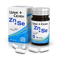 RealCaps Цинк+Селен (Zn+Se) капсулы 315мг 30шт