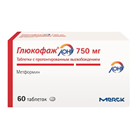 Глюкофаж Лонг таблетки 750мг 60шт