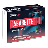 Табакетте таблетки 1.5мг 100шт