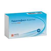 Тадалафил-Ксантис таблетки 20мг 10шт