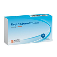 Тадалафил-Ксантис таблетки 20мг 4шт