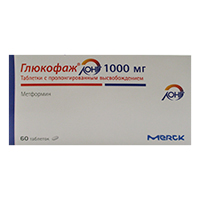 Глюкофаж Лонг таблетки 1000мг 60шт