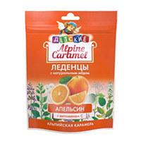 Alpine Caramel Альпийская Карамель Леденцы детские с натуральным медом и витамином С