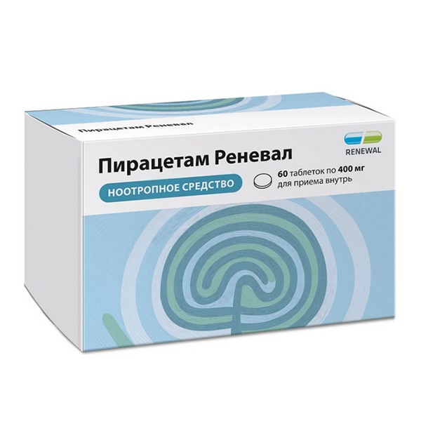 Пирацетам Реневал таблетки 400мг 60шт