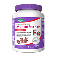Эвалар Бэби Формула Мишки Железо пастилки 2.5г 60шт