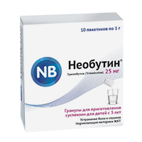 Необутин гранулы 25мг 1г 10шт