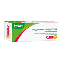 Индапамид ретард-Тева таблетки 1.5мг 30шт