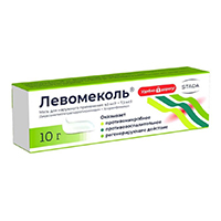 Левомеколь мазь 40мг/г+7.5мг/г 10г