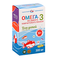 Омега-3 из дикого камчатского лосося для детей с 3-х лет 84шт