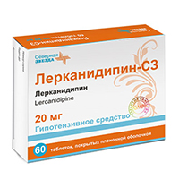 Лерканидипин-СЗ таблетки 20мг 60шт