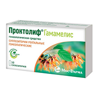 Проктолиф Гамамелис суппозитории 10шт