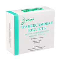 Транексамовая кислота раствор для инъекций 50мг/мл 5мл 10шт