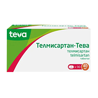 Телмисартан-Тева таблетки 40мг 90шт